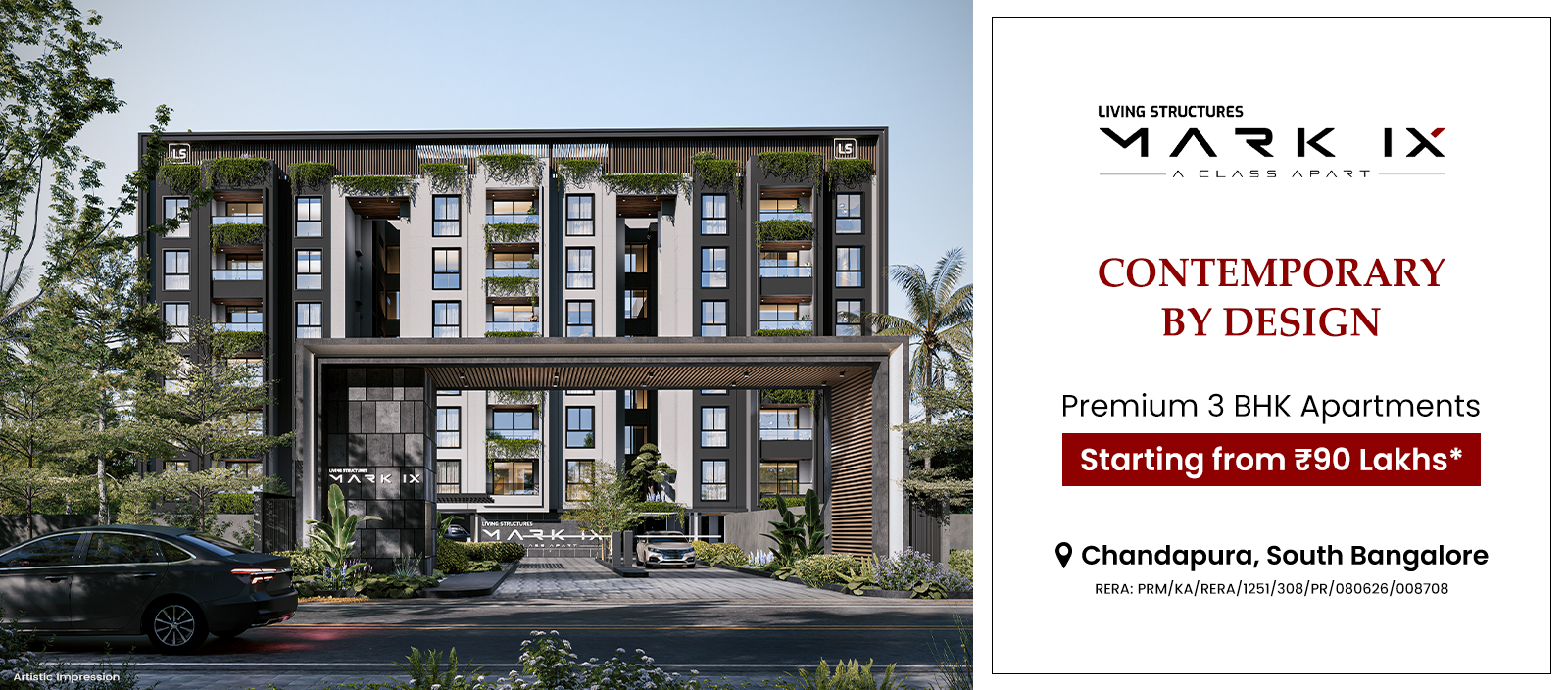 Mark IX by Living Structures – premium 3 BHK homes in Chandapura, Bengaluru