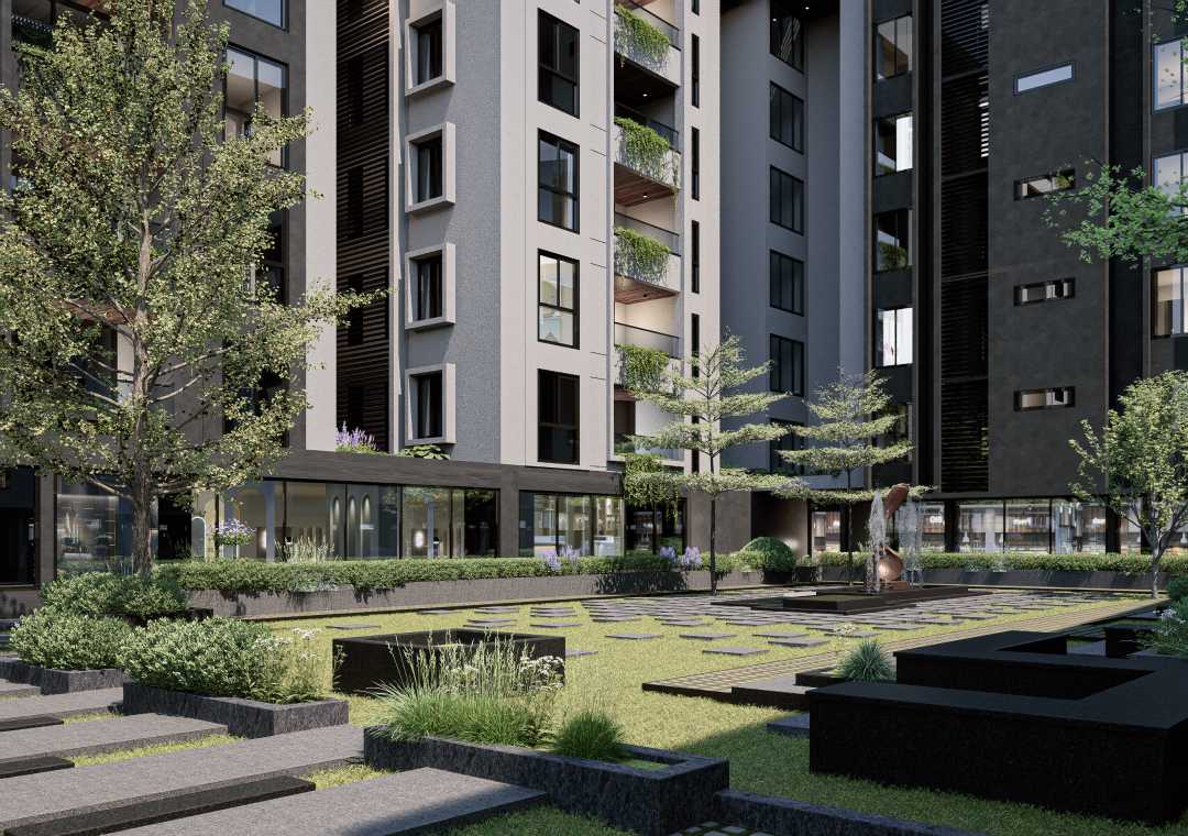 Mark IX central courtyard